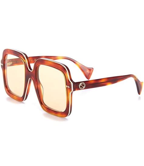 gucci gg1241s|Square frame sunglasses in tortoiseshell .